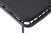 Záhradná stolička K401 - čierna / sivá k401 Stolička Čierny / Popolový