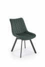 K520 Židle Nohy - čierna, Sedák - tmavý Zelený (1p=2szt) k520 Židle Nohy - čierna, Sedák - tmavý Zelený (1p=2szt)