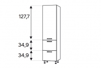 KAMMONO F11 SD40SS2/71 - regál kuchenny z dwiema zásuvkami KAMMONO F11 SD40SS2/71 - regál kuchenny z dwiema zásuvkami