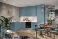 KAMMONO M4 - Komplet kuchyňského nábytku  Nábytok kuchenne kammono z niebieskimi frontami 