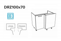 KAMMONO P4 DRZ100x70 - Skříňka rohová pod zlewozmywak schemat Skříňky kam 