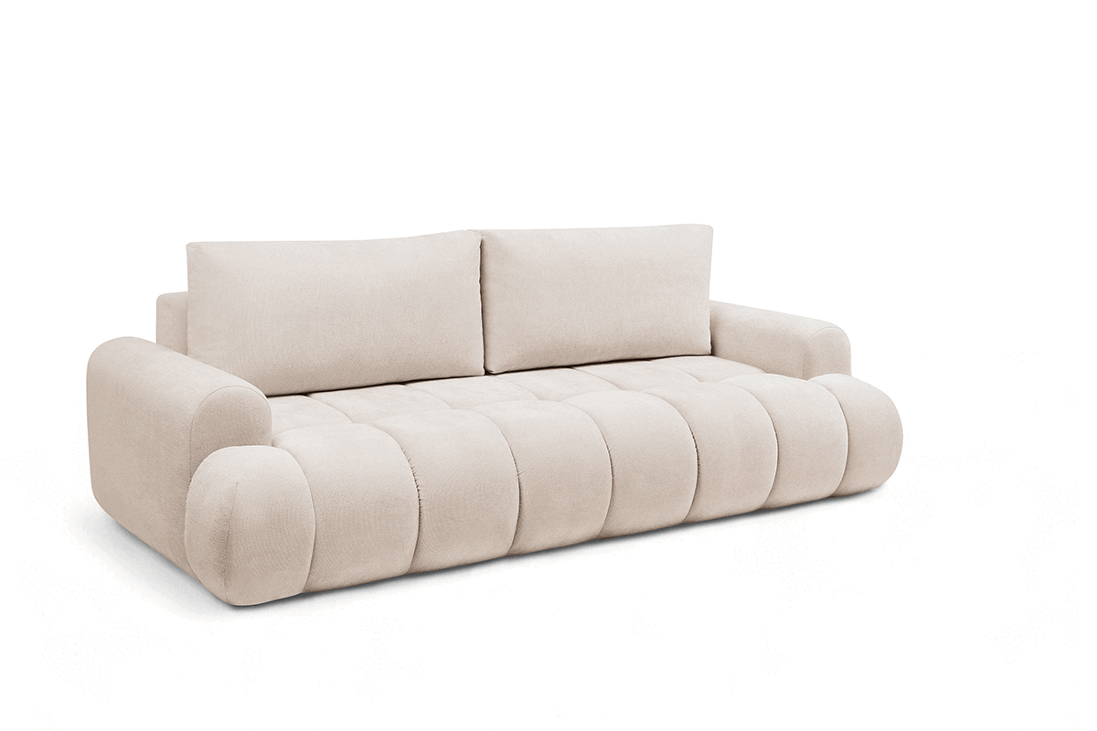 Rozkladacia pohovka Lutario s funkciou spania - béžová hydrofóbna pletenina Venice 2026 Pohovka Lutario s funkciou spánku - Béžová plecionka hydrofobowa Venice 2026