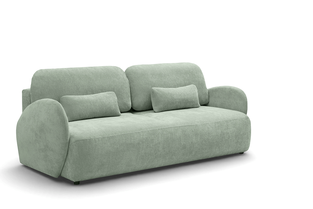 Rozkladacia pohovka Dinel - zelený szenil Vibe 34 Pohovka s funkciou spánku Dinel - Zelený šenil Vibe 34