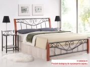 Klasická postel Parma 160x200 - antická třešeň / černý klasický postel parma 160x200 - antická třešeň / černý