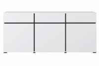 Komoda Cross 43 s zásuvkami 180 cm - bílý / černý Komoda Cross 43 s zásuvkami 180 cm - bílý / černý