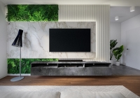 Komoda TV 3K s možnosťou zavesenia Baros - Schiefer TV beton