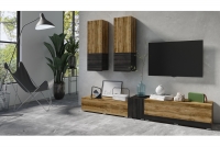 Komplet nábytku III Power I Satin Orech - touchwood 24Z6JE Obývacia stena do obývačky 