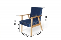 Zostava sedacieho nábytku s konferenčným stolíkom Jurand zamatové kreslo