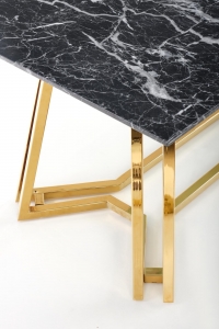 KONAMI asztal, asztallap - fekete márvány, lábak - arany konami stůl, Deska - Fekete mramor, Nohy - Zlatý