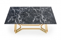 KONAMI asztal, asztallap - fekete márvány, lábak - arany konami stůl, Deska - Fekete mramor, Nohy - Zlatý