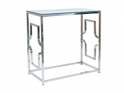 Konzolový Stolek VERSACE C transparentní/Stříbrný  80X40  Konzolový stolek versace c transparentní/Stříbrný  80x40 