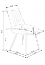 Židle čalouněná K404 - Popelavá židle čalouněná K404 - Popelavá