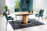 Stolička ARCO VELVET Čierny rám / Zelený BLUVEL78 Stôličky i stôl