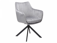 Židle AZALIA VELVET Černá Konstrukce/šedý BLUVEL 14 šedá Židle čalouněná