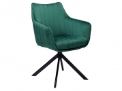 Židle AZALIA VELVET Černá Konstrukce/Zelený BLUVEL78 krzesLo azalia velvet Černý stelaZ/Zelený bluvel78