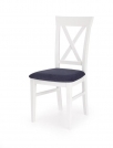 Židle Bergamo - bílá / tmavě modrá židle bergamo - bialo / granatowe