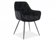Židle CHERRY MATT VELVET 99 Černá Konstrukce / Černý židle cherry matt velvet 99 Černý Konstrukce / Černý