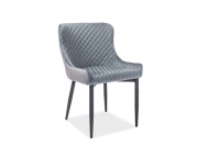 Židle Colin B Velvet - šedý bluvel 14 / Černý židle colin b velvet Černý konstrukce/šedý bluvel14