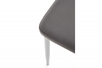 Scaun K202 de sufragerie cenușiu scaune do Camere de luat masa K202 z metalowymi nogami - popiel
