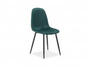 Židle FOX VELVET Černá Konstrukce/Zelená ČAL.89  židle fox velvet Černá konstrukce/Zelená čal.89