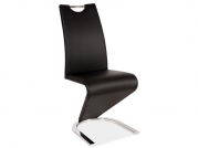 Židle H090 Černý/Chromovaný  krzesLo h090 Černý/Chromovaný 