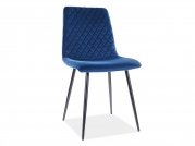 Židle IRYS VELVET Černá Konstrukce/tmavě modrý BLUVEL 86 židle irys velvet Černá konstrukce/tmavě modrý bluvel 86