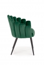 Scaun tapițat K410 - Catifea verde Židle k410 - Popelový velvet