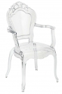 Židle King Arm polykarbonát - transparentní