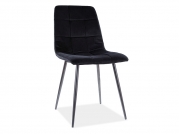 Židle MILA MATT VELVET 99 Černá Konstrukce / Černý židle mila matt velvet 99 Černá konstrukce / Černý