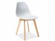 Židle MORIS BUK/světlý šedý  krzesLo moris buk/jasny šedý