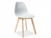 Židle MORIS BUK/světlý šedý  krzesLo moris buk/jasný šedý 