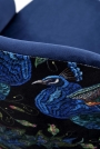 Scaun tapițat ENDO - negru / tap: BLUVEL 86 albastru Židle čalouněné endo - Černý / Námořnická modrá