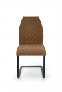 K265 kárpitozott szék - fekete / barna / mézes tölgyfa szék kárpitozott k265 - fekete / brazowy / dab méz