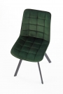 Moderná Čalúnená stolička K332 - tmavo zelená Stolička čalúnená k332 - tmavý Zelený