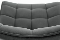 Moderná Čalúnená stolička K332 - čierny/tmavý popol Stolička čalouněné k332 - čierny/tmavý popol