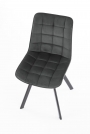 Moderná Čalúnená stolička K332 - čierny/tmavý popol Stolička čalouněné k332 - čierny/tmavý popol
