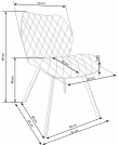 Židle čalouněná K360 - hořčice Židle čalouněné k360 - hořčice