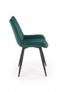 K388 kárpitozott szék - sötétzöld Židle čalouněná K388 - tmavě zelená