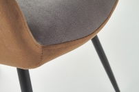 K392 kárpitozott szék - hamu / barna Židle čalouněné k392 - Popelavá / Hnědá