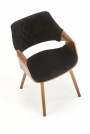 Čalouněná židle K396 - černá / ořech Židle čalouněné k396 - ořechový / Černý