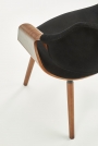 Čalouněná židle K396 - černá / ořech Židle čalouněné k396 - ořechový / Černý