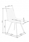 Židle čalouněná K402 - Popelavá Židle čalouněná k402 - Popelavá