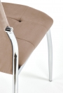 Scaun bej K416 tapițat - catifea  Židle čalouněné k416 - béžový velvet