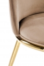 Jedálenská stolička K460 - béžová Stolička čalúnená k460 - béžový / zlaté