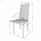 K501 Židle cappuccino židle čalouněné k501 - cappuccino / Podstavec