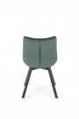 K520 Židle Nohy - čierna, Sedák - tmavý Zelený (1p=2szt) Židle čalouněné k520 - tmavá Zeleň
