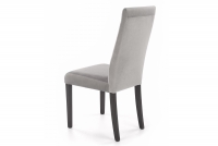 židle čalouněné Umina z drewnianymi nogami - šedý / černé Nohy 