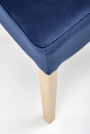 Scaun tapițat VERMONT - stejar cu miere / tap: MONOLITH 77 (albastru) Židle čalouněné vermont - Dub medový / granátový