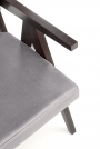 MEMORY szék, heban / csap: MONOLITH 85 (hamu) Židle čalouněné z podlokietnikami memory - heban / popel