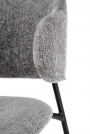 Scaun tapițat K497 - gri deschis Židle čalouněné z profilowanym oparciem k497 - jasný Popelový